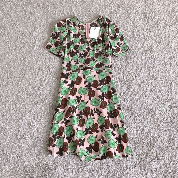Sandro Petale Floral Silk Dress - Picture 6 of 8